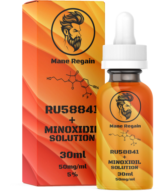 RU58841 + Minoxidil - 5% Solution (50mg/ml) - 30ml Bottle
