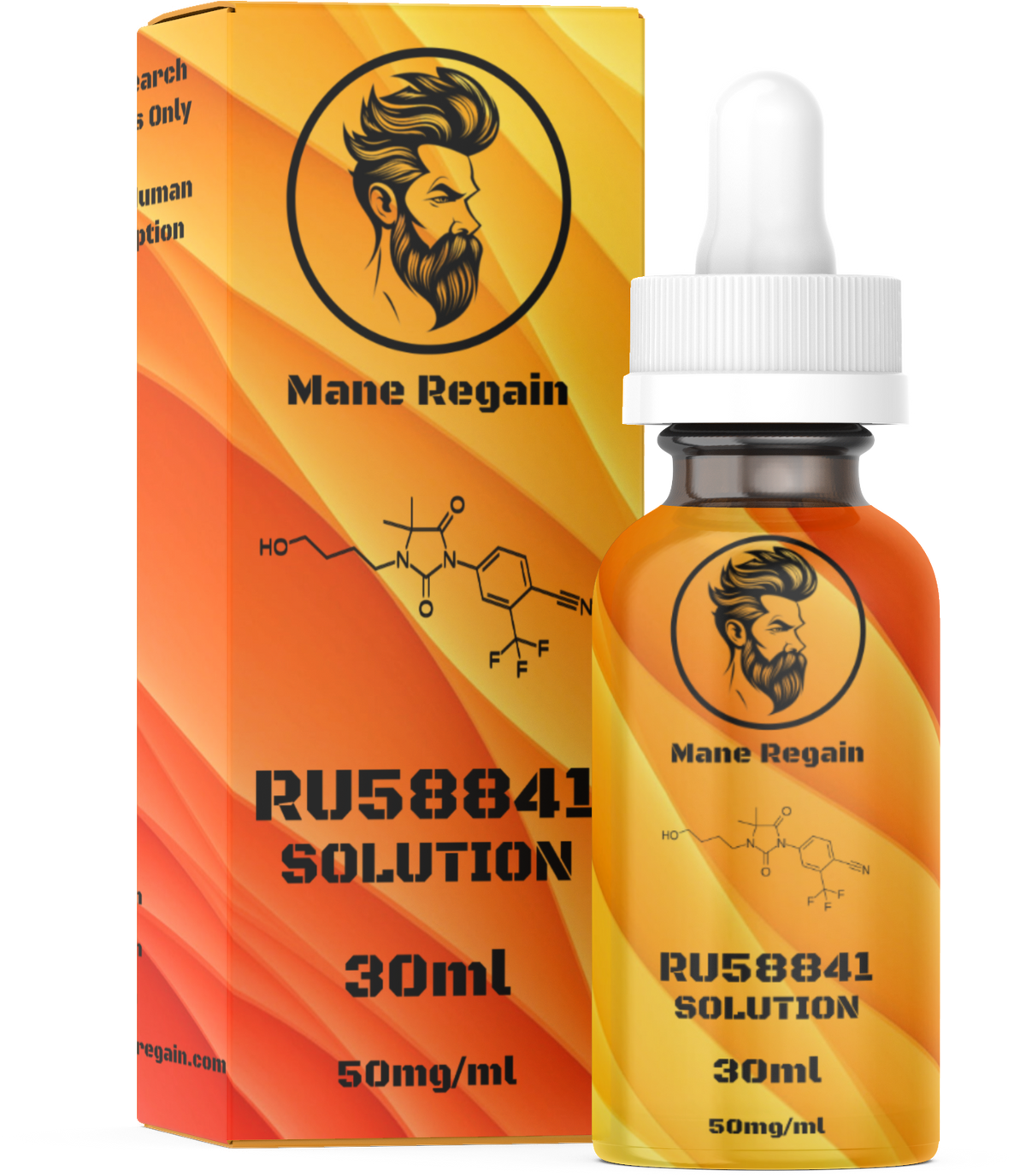 RU58841 5% solution, 30ml white dropper bottle – Mane Regain